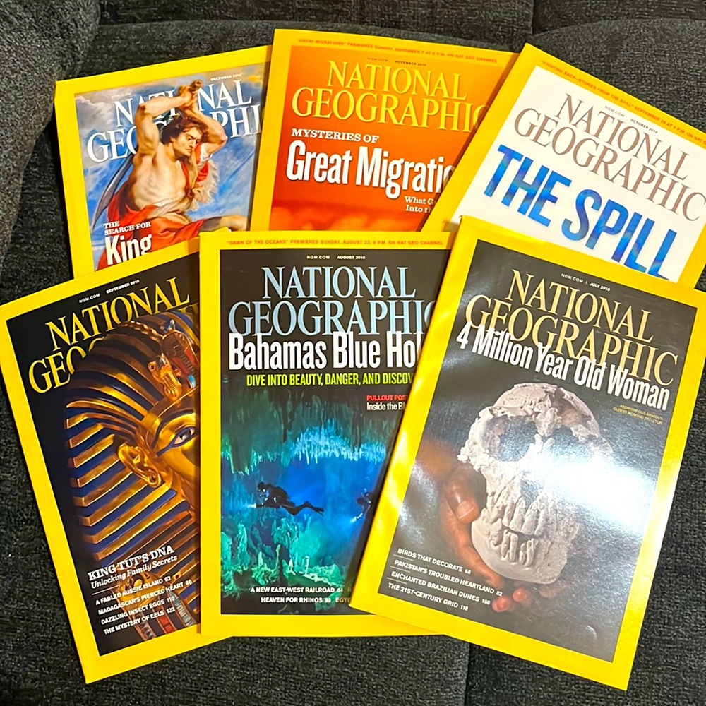 National Geographic 2010 (LOT OF 6)